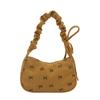 Nova Bolsa de Ombro com Laço Outono e Inverno Design de Nicho Feminina Portátil para o Dia a Dia Versátil Bolsa Tote Pequena de Aparência Sofisticada