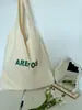 Bolsa de Lona Dulce Estilo Coreano para Mujer, Bolso de Hombro Simple de Letras de Nicho, Bolsa Tote de Gran Capacidad para el Trabajo, Moderno