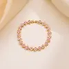 Pulsera Pulsera de Trébol de Cuatro Hojas Amazon Popular Transfronterizo Color Completo Diamante Completo Diseño de Moda Europeo y Americano Pulsera de Lujo