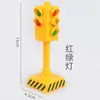 Decoración de Pastel de Grúa de Vehículo de Construcción Excavadora Bulldozer Grúa Torre Bloqueo de Carretera Adorno de Mesa de Postre de Cumpleaños para Niños Niños