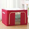 Caja de Almacenamiento Plegable Grande con Estructura de Acero y Tela Oxford al por Mayor Caja de Almacenamiento Transparente Caja de Almacenamiento para Juguetes Caja de Almacenamiento para Ropa