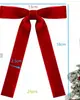 Fita de Veludo Enfeites de Natal Guirlanda Laço de Veludo Laço de Presente Decoração de Árvore de Natal Casa Pingente Fita