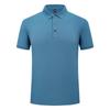 Camisa Polo com Gola Reversível, Manga Curta, Estilo Urbano de Verão, Cor Sólida, Logo Estampado, Marca Moderna, Fashion, Versátil, Gola Redonda