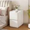 Mesa de cabeceira inteligente, multifuncional, uso doméstico, sem necessidade de instalação, com régua de energia, trava de senha, carregamento sem fio, armário de cabeceira de couro para quarto