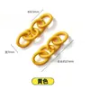 Llavero de anillo de plástico de colores Accesorios para abalorios DIY Colgante de anillo de resorte Gancho de campana Materiales para cadena de teléfono móvil