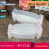Saco delgado de OPP 3*17cm 5 saco pequeno de seda saco de embalagem transparente saco de jóias saco spot 1000