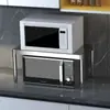 Prateleira de Armazenamento de Cozinha em Aço Inoxidável Prateleira Divisória de Mesa Prateleira Grossa de Camada Única para Fogão Prateleira para Forno Prateleira de Armazenamento para Micro-ondas