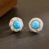 Retro Estilo Hong Kong Retorcido Dos Tonos Dorado Espiral Oval Geométrico Estilo Ear Cuff Moda Vintage Pendiente Sin Perforación Requerida