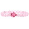 Amazon Ventas Calientes Transfronterizas Pulsera de Cuarzo Rosa de Piedra Natural Playa Orilla del Mar Turquesa Tortuga Pulsera Simple al Por Mayor
