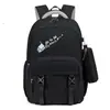 Mochila escolar para mujer, estilo coreano, estilo universitario moderno, mochila escolar de bloques de color, mochila casual de gran capacidad para viajes al aire libre