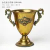 Vaso Clássico com Pé Alto Suporte para Flores Vaso de Flores Arte em Ferro Envelhecido Retrô Estilo Europeu Urna de Flores para Casamento Adereço para Fotos
