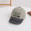 NUEVO. Gorra de béisbol retro para niños, gorra de béisbol lavada vieja, gorra de hip hop bordada con letras de tendencia