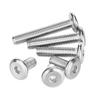 Tornillos de Acero al Carbono para Contrachapado con Cabeza Plana Biselada de Hexágono Interior, Tuercas de Bloqueo para Muebles, Tornillos de Cabeza Plana para Barandillas, Alta Resistencia