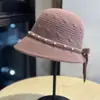 Novo Chapéu de Pescador de Lã para Mulheres, Retrô Francês Versátil Quente Outono e Inverno, Chapéu Balde Afina Rosto, Chapéu Balde Elegante