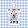 Babymonster Lee Cha-In Shin Hye-Yeon Etiqueta de Equipaje Colgante para Mochila Cadena Colgante Decoración Etiqueta Colgante Merchandising