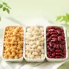 Harina de frijol tricolor, grano entero glutinoso, frijoles tricolores, reemplazo de comida listo para comer, garbanzos, frijoles rojos, frijoles blancos, suave y glutinoso, snack saciante