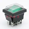 Interruptor Kcd4 em Forma de Barco com Luz, Duas Velocidades, Três Velocidades, Quatro Pinos, Seis Pinos, Interruptor Basculante, Forma de Barco, Dupla Via, Dupla Polaridade 20A