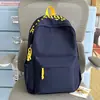 Mochila Estilo College com Bordado de Letras Estilo Americano para Jovens, Adequada para Aula, Viagem e Uso Casual, Bolsa Versátil de Duas Alças