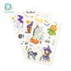 En stock, venta al por mayor, nuevas pegatinas de tatuajes de dibujos animados para niños, para Halloween, para fiestas, calabazas, accesorios
