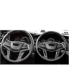Adequado para adesivos de botões do volante Cadillac Cadillac xt5 acessórios de modificação de interior de carro de fibra de carbono
