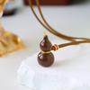 Nuevo Estilo Chino Vintage Gourd con Goteo de Aceite Cadena de Lana para Mujer de Gama Alta Largo Moderno Exquisito Lujo Ligero Versátil Estilo Nacional Collar