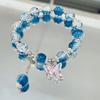 Pulsera de Mariposa de Cristal Ojo de Gato Douyin para Mujer Diseño Nicho Ins Pulsera Luz de Luna Gris Pulsera DIY Regalo para Estudiante