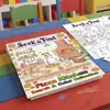 Nuevo producto transfronterizo: 10 hojas/paquete libro para colorear temática de cocina de pizza, divertido álbum para colorear dibujado a mano