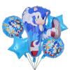 Amazon nuevo estilo Sonic Hedgehog Sonic niño traje de fiesta de cumpleaños Sonic globo de aluminio