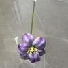 Tulipán de apertura sin hojas de simulación, flor grande sin hojas de silicona PU, solapa, accesorios para fotografía en casa, ramo para sostener por la novia