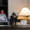 Ornamentos de cerâmica com água corrente circulando para mesa de escritório mesa de chá decorações de abertura de fortuna fonte chinesa dispositivo de água corrente cem fortunas