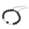 Pulsera Europea y Americana de 8mm de Turquesa y Piedra Volcánica Energía Yoga con Cuentas Colgante de Turquesa Pulsera Outlet de Fábrica
