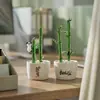 Regalo de examen de ingreso a la universidad: Planta en maceta de bambú vidriado Zibo, manualidad creativa para amigos, regalo de escritorio al por mayor