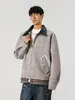 Chaqueta Oversize de Patrón Pied de Poule para Hombres y Mujeres, Nuevo Estilo Primavera y Otoño 2026, Chaqueta Suelta Casual con Retazos y Cuello Revatible para Adolescentes