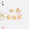 Mariposa Azul Quemado Esmaltada Accesorios con Cuentas Chapado en Oro Goteo de Aceite Pulsera DIY Cuentas Espaciadoras Pulsera Materiales para Joyería Hecha a Mano
