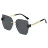Nuevas Gafas de Sol de Moda Europeas y Americanas para Mujer Sin Marco Cadena de Recorte Gafas Casuales Distintivas Gafas Decorativas para Fiesta Hombres