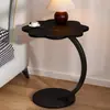 Mesa de centro redonda pequena para uso doméstico, adequada para apartamentos pequenos, sala de estar, mesa lateral de sofá, design moderno e minimalista, pequena mesa de centro criativa, mesa de cabeceira