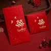 Novos Estilos de Envelopes Vermelhos Dourados Estampados para Casamentos, uma Coleção Completa de Envelopes Vermelhos Criativos de Alto Padrão para Casamentos