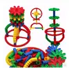 Escritorio de Jardín de Infancia Bloques de Construcción Tornillos Tornillos de Bloques de Construcción Combinación Copo de Nieve Bolas con Cuentas Tornillos de Plástico Insertados Bloques de Construcción