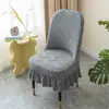 Funda Curva Universal para Silla, Elástica de Espesor Completo para Todas las Estaciones con Patrón de Rejilla de Piña, Funda para Silla Curva para Uso Doméstico/Comercial, Al por Mayor