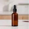 Botellas de sérum de 5 ml/30 ml más vendidas transfronterizas, botellas de vidrio ámbar para aceites esenciales, botellas de muestra esmeriladas, botellas recargables vacías