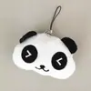 Juguete de peluche de panda con expresión linda y traviesa de 8 CM, colgante para teléfono móvil, muñeca pequeña, accesorios para diadema