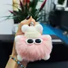 Nuevo Colgante Llavero de Coche de Felpa Imitación Briqueta, Decoración de Muñeca Linda para Mochila, Regalo al por Mayor para Eventos de Empresa
