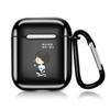 Adecuado para AirPods Apple Audífonos Inalámbricos Bluetooth 2da Generación Cubierta Protectora Antiadherente Gris Ins Lindo Dibujo Animado Trendy