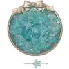 15x 14mm Cuentas de Vidrio Estrella de Mar Costera para Pulsera Collar Hecho a Mano con Agujero Recto