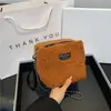 2025 Bolso de Hombro Nuevo Otoño e Invierno para Mujer Lindo Versátil Moda Versátil Ins Commuter Cruzado Bolso de Felpa para Mujer