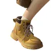 Botas Martin para Mujer 2026 Primavera Nuevas Botas de Mujer de Suela Gruesa para Mujeres Bajitas que Aumentan la Altura Versátiles Botines Zapatos Casuales Retro