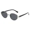 Óculos de Sol da Moda High-End Metal Oval Armação Pequena Novos Óculos de Sol da Moda para Fotos para Mulheres Celebridade da Internet