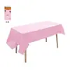 Venda Direta de Fábrica Toalha de Mesa Descartável de Plástico Cor Pura Impressão PE Festa Toalha de Mesa Retangular