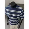 2026 Verão Novo Estilo Estilo Hong Kong Base Branca Tamanho Plus Size Listrada Gola Redonda Manga Curta Camiseta M-5X HT261181-P22