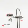 Cerradura de cable de acero hebilla de sujeción de doble orificio localizador portabrocas ajuste telescópico hierro accesorios de ferretería